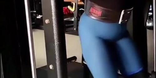 Cute Girl Ridding Gym Trainer Cock