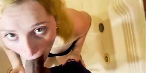 Hot Blonde Neighbor Ashleysoy01 Fucks Me Rough In The Bathroom - Real Homemade Amateur Pov