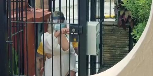 Sexy Blonde Latin Milf in cdc quarantine fuck (Mia Linz)