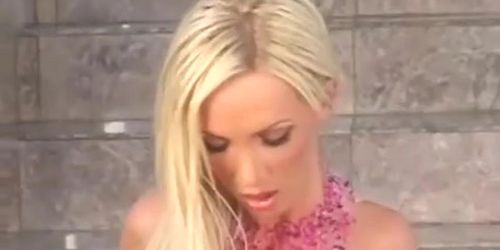 Nikki Benz Solo Strip Dildo2