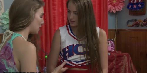 teen lesbian seduction Lena Paul Guides Shy Cheerleader