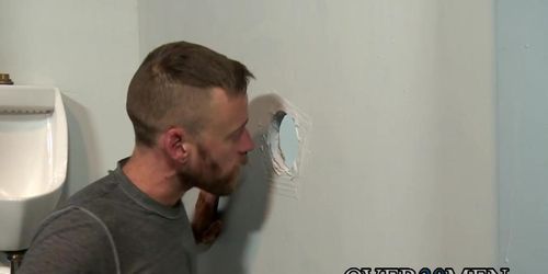 Damian Taylor And Hoytt Walker Have Fun In Glory Hole Room