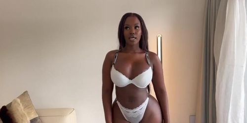 Busty Thickass African Ebony Lexi Luv AKA Isimbi Yvonne Trying On SEXY Lingerie (Lexi Love)