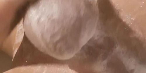 Amateur Men Masturbation in Bathroom with Butt Plug