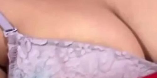 Telugu Sujatha Simhadri Pressing Tits In Premium Show