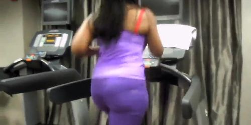 big black tits on treadmill