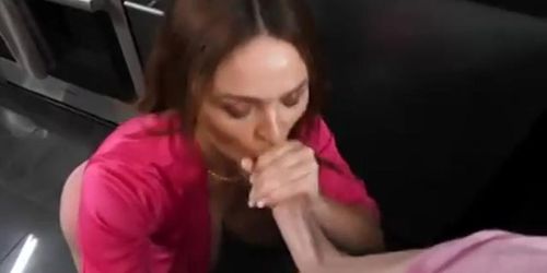 Deepthroat facefuck Mommy Blows Best Krissy Lynn gagger gagging blowjob