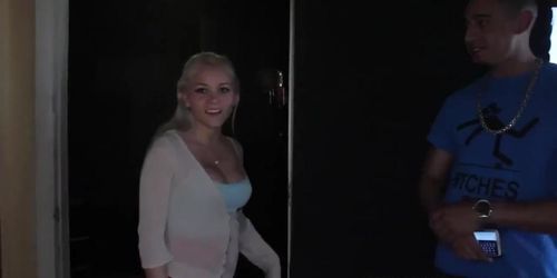 Blonde teen double fucked