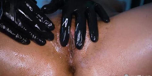 Roxie Sinner loved the big black cock and the sensual massage