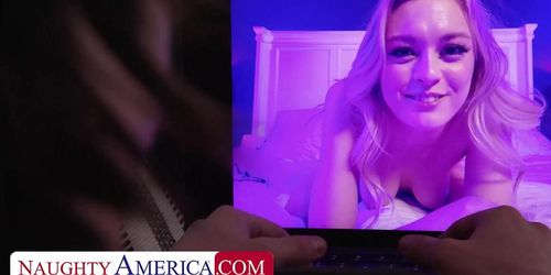 Hot Blonde Cam-Girl Amber Moore Becomes Real In Your Dreams! - Blonde Angel