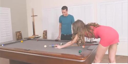 Elena Koshka Fucking In The Pool Table With Her Lingerie