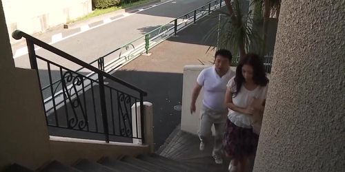 Naughty Lady Cheating On Her Husband With Old Guy Who Molester At Street Get A Great Blow R4B2D3 - Mako Oda