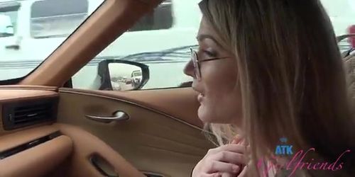 Hd Pov Video Of Blonde Riley Rose Being Fingered In A Car