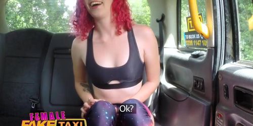 Female Fake Taxi Hot redhead hitchhiker gets the sexual ride of her life