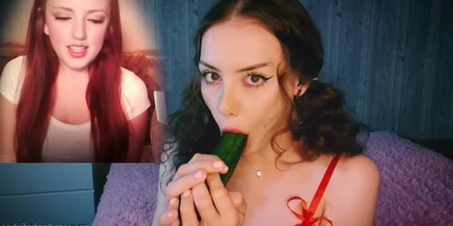 Jenny Has Orgasm To Sucking Cucumber (Jenny Smith)