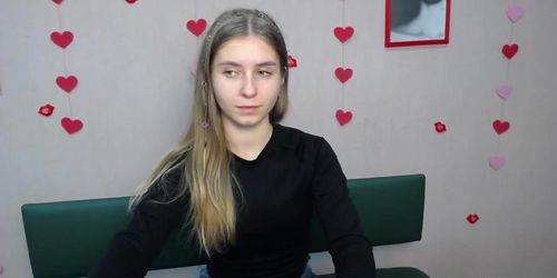 Young Ukrainian girl TaliaSunshin poses on webcam