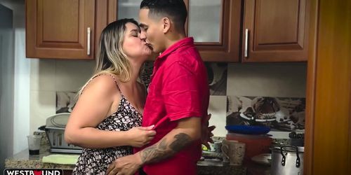 Horny MILF Valentina Tejada Fucked In The Kitchen By Her Son’s Best Friend