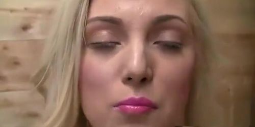 Amazing Blonde Hoe Jerks Off A Small Dick