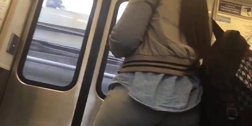 PHAT ASSED COLLEGE student 18+ ON SEPTA TRAIN