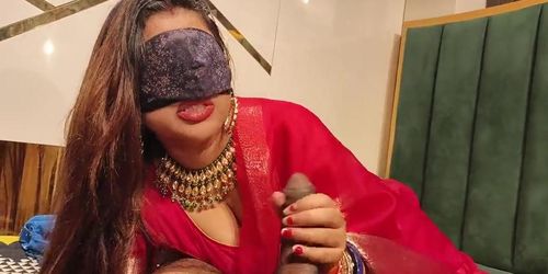 Indian Stepmother Caught Her Stepson Jerking With Her Panties And Fucked Her