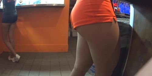 hooter girl blonde ass