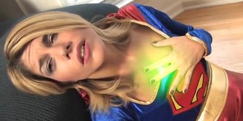 Superheroine Supergirl Is Captured by The Evil Seductress