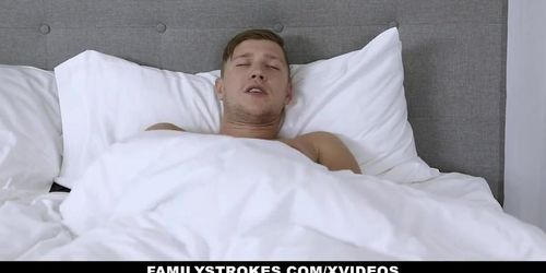 Familystrokes - beautiful slim stepsis natalie porkman takes a big cock pounding from stepbro