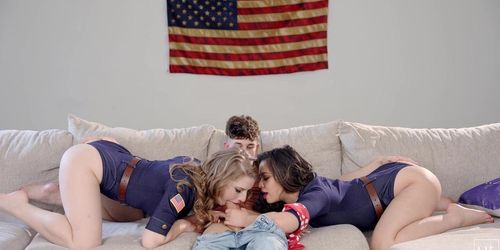 Natural Busty Teens Octavia & Scarlett - Memorial Weekend Threesome (Scarlet Red, Alexis Ren)