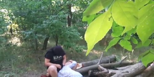 I had wild oral sex with a stranger in the forest - Girl reaches intense orgasm