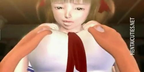 Sexy 3D anime slut swallow sperm