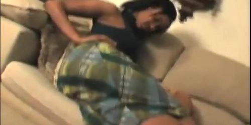 Tanya Farts On couch in a skirt 