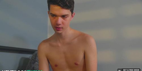 Cute Twink Railed By Collge Crush Rommie - Jayden Marcos, Sam Ledger - NextDoorTwink