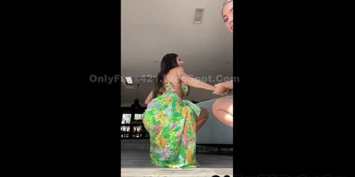 Mia Khalifa Ass Twerking Training With BFF