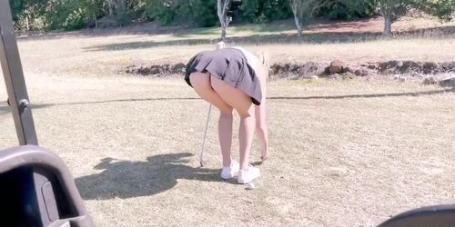 Onlyfans - Aussie Utahjaz Having Sex With Her Bf On The Golf Field