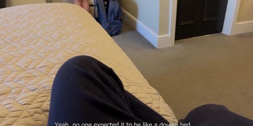 Shy Stepmom And Son Share A Bed In A Hotel