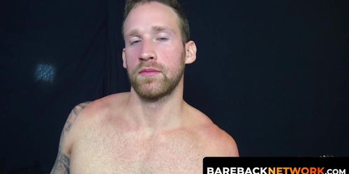 Logan Carter gives the bottom slave a deep throat fuck and Riley gags as he takes them all in  (Blue eyes, Blue Eyes)