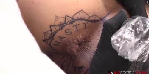 Kitty Jaguar Gets A Tattoo On Her Asshole (Milla Vincent)