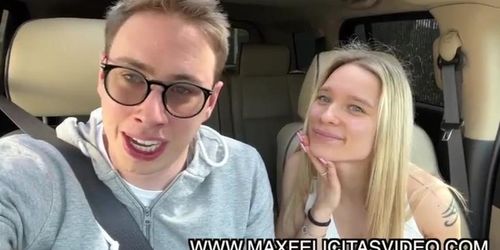 Max Felicitas and Azzurra Eyes: A Big-Titted Blonde's Car Pleasure