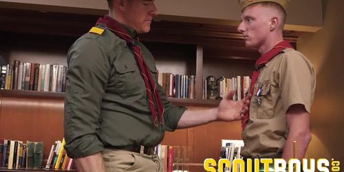 ScoutBoys - Horse hung Legrand Wolf barebacks smooth ginger scout boy