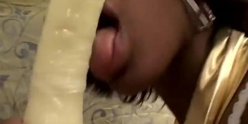 European black chick takes big schlong in pussy (Long Black Dong)