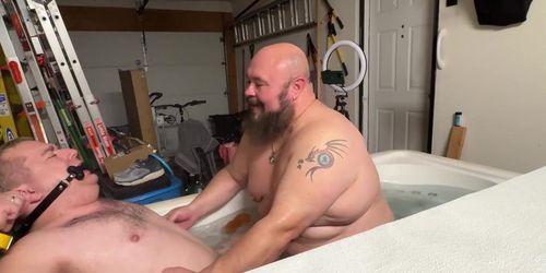 TICKLISH CHUBS - Buddy Tormenting Matt While Bound In The Hot Tub