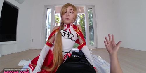 VR Conk Maya Woulfe as Yuuki Asuna - Sword Art Online XXX Parody VR Porn