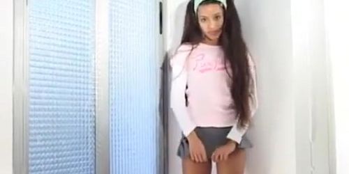Young Skinny Teen Little Lupe Exposing Her Petite Boobs and Rubbing Her Tender Pussy in a Few Scenes Fucked at the End xlx.mp4