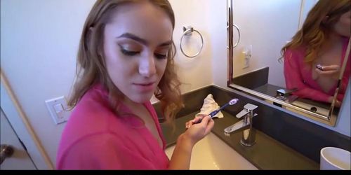 Young Blonde Teen Stepsis And Stepbrother Morning Bathroom Quickie Porn (Kenzie Madison)
