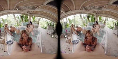 VR group fuck featuring the sexiest pornstars in the world
