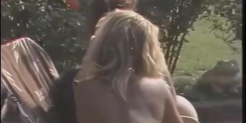 Christy Canyon and Ginger Lynn Tag Team Peter North anal