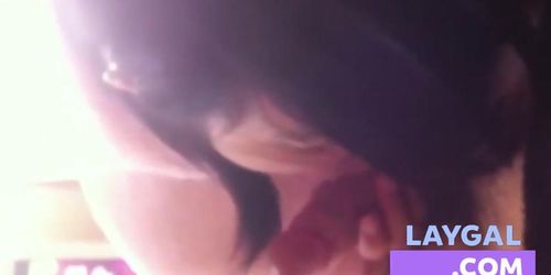 Japanese Amateur Babe Gives a Polite and Deep Blowjob
