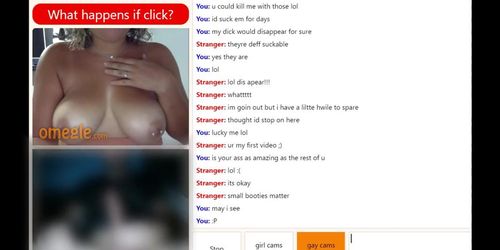 omegle girl with big boobs makes me cum a big load
