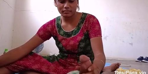 Bored Indian housewife with a hairy pussy sucking a dick
