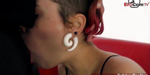 Petite German Tattoo Model Make First Time Amateur Casting Couch